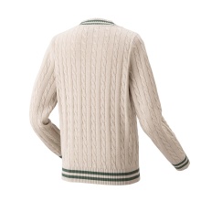 Yonex Sweater Pullover mit V-Ausschnitt 2024 beige Herren